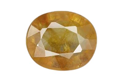 Zafiro amarillo Pukhraj piedra natural energizada de 3.25 ct