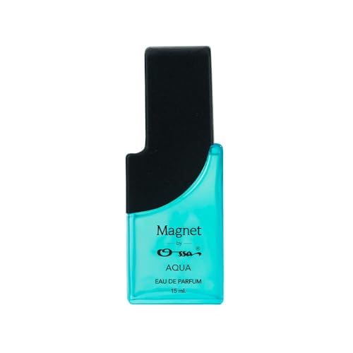 Image of Ossa Magnet Aqua Unisex Eau De Parfum 15ml With Bergamot, Patchouli, Cedarwood, Sandalwood, Musk | Premium Long Lasting Fragrance for Men & Women | Oceanic Scent for Daytime Events and Adventures