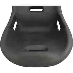 Jegs Pro High Back Race Seat | Black Polyethylene | 13 Lbs | 17 Degree Back Angle | 32.250 In. H X 21 In. W X 20 In. D #TOP7
