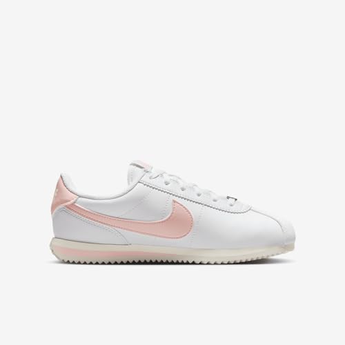 Nike Cortez Big Kids' Shoes (DM0950-117, White/Sail/Echo Pink)3