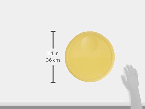 Image of Rubbermaid Commercial Lid, for Round Food Storage Container, Yellow, Fits 12-22 Qt. Containers