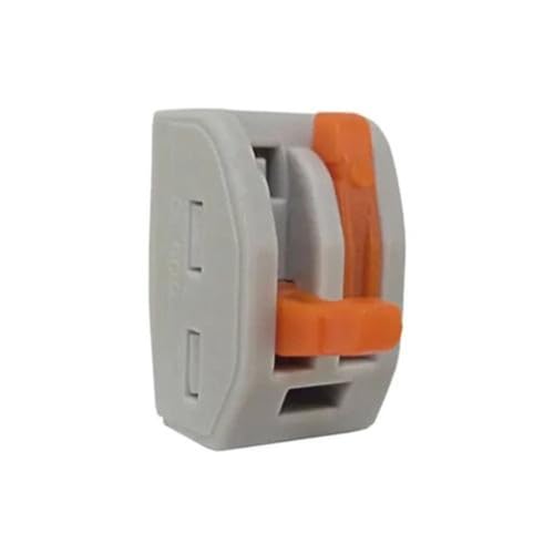 KIT COM 50 PEÇAS DE CONECTOR 2P DE EMENDA RAPIDA SIMPLES PIX CONECTOR BORNE ALAVANCA CONECTOR PARA F