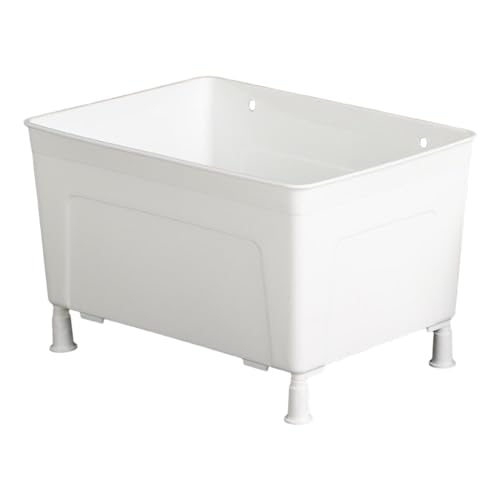 Turtle Habitat Tank for Breeding with Feeding Compartments and, White