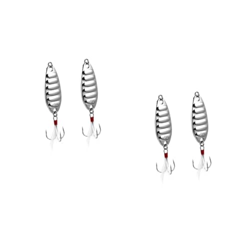 YARNOW Fishing Durable Metal Baits with Treble Hooks Lightweight Fishing Accessories for Fish and