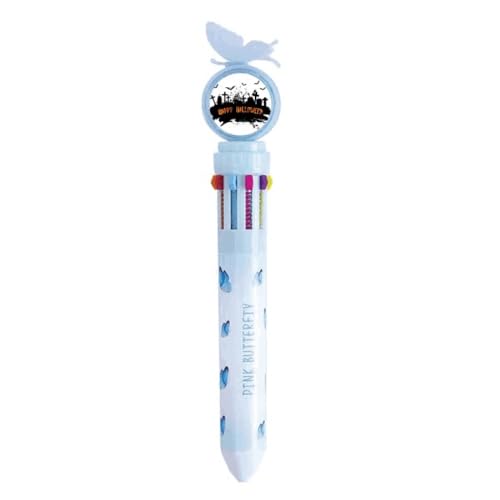 Stylo rétractable multicolore de cimetière d'horreur pour cadeau d'Halloween original