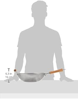 Joyce Chen Carbon Steel Wok, 14-Inch, Silver