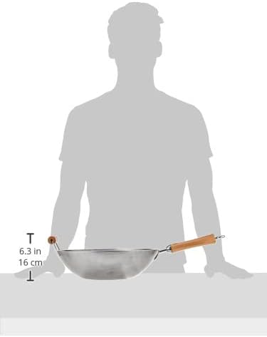 ジョイス ・ チェン 21-9978 クラシック シリーズ 14 インチ 炭素 鋼 の 中華なべ