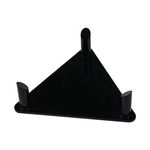 Perfeclan Kicking Tee Halter American Football Display Ständer, Ballhalter Ballständer für Fußball Bowling Ball Volleyball Rugby Ball, Schwarz 13 x 3.7 cm