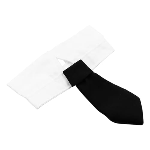 Tiardey Puppy Bow Tie Adjustable To Fit Dogs And Cats 30cm White Pet Bow Tie, As - Image 2