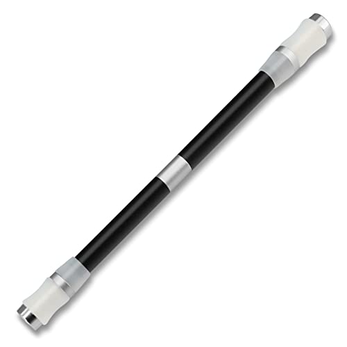Spinning Pen,Pen Spinning Mod,Detachable Pen Spinner,Suitable for All Ages Beginners and Enthusiasts,Stress Releasing Brain Training Spin Pen for Kids and Adults.ï¼ˆNo Pen Refillï¼‰Silver black