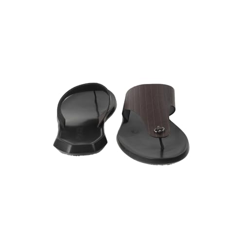 Image of Mochi Men's Faux Leather Flat Thong Chappal