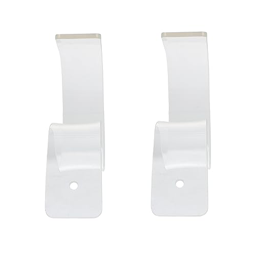 VOSAREA 2Pcs Acrylic Belt Display Rack Creative Belt Stand for Retail Display Sturdy for Supermarkets Shops Exhibition Centers Transparent Wide