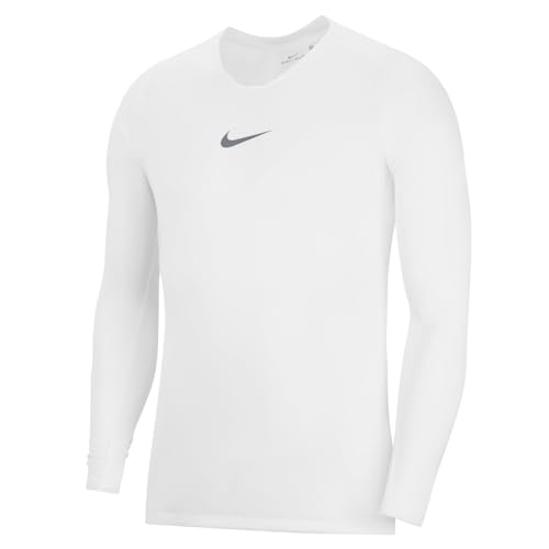 NIKE, M NK Dry Park 1Stlyr JSY LS Long Sleeved T, Shirt, Hombre, White, Cool Grey, S