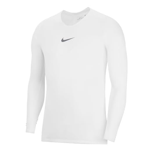 NIKE, M NK Dry Park 1Stlyr JSY LS Long Sleeved T, Shirt, Hombre, White, Cool Grey, S