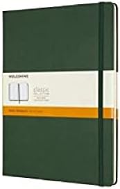 Moleskine Classic Squared Paper Notebook, Hard Cover and Elastic Closure Journal, Color Black, Size Medium 11.5 x 18 cm, 208 Pages