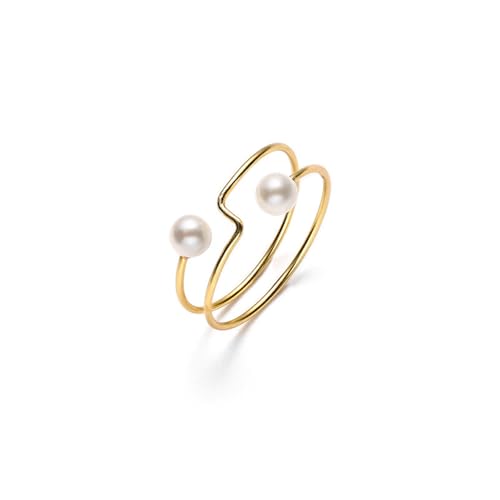 Bague en argent ajustable avec perle : le cadeau femme parfait