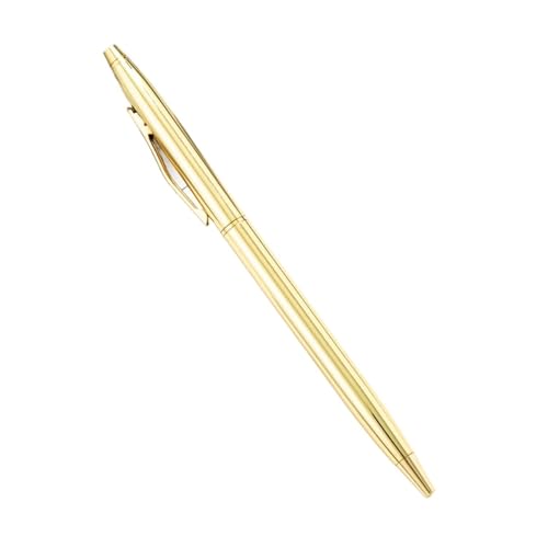 Stylos à bille fins métal fournitures scolaires bureau écriture fine or rose argent