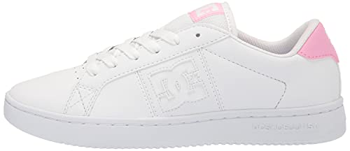 Dc Women's Striker Skate Shoe, White/Pink/White, 9.5 #TOP7