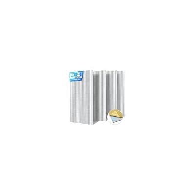 4 Pack High Density Large Acoustic Panel Sound Absorbing with Self-Adhesive