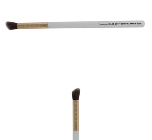 F.A.R.A.H® Small Angled Contouring Brush 125E – White | Vegan, Precision Face Brush for Contouring & Blending