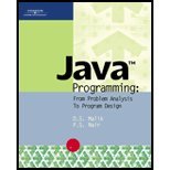 Java Programming: From Problem Analysis to Program Design 0619216352 Book Cover