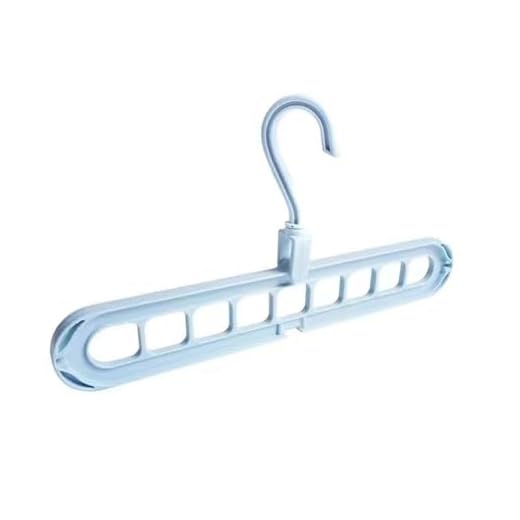 9-Hole Snag-Free Scarf Hanger - Durable Plastic Organizer Space Saving Closet Storage LYJ07