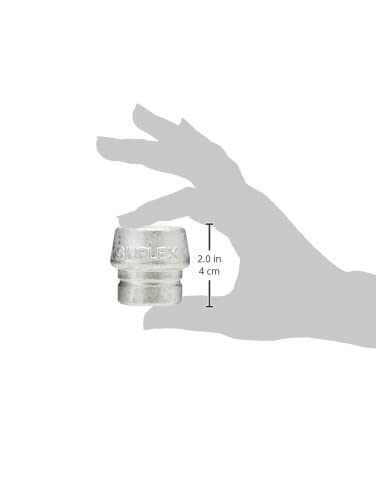 Image of Halder Simplex Replacement Insert, Soft Aluminum Insert, Heat Resistant, High Impact, Silver, 40mm, 1.57 in., 4.23 Oz.