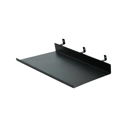 YCBTREE Regal für Akustikpaneele, 25×10cm Schwebende Hängeregal Slatwall Regale Metall Wandregale Akustikpaneele Ablage für Akustikpaneele Lamellen Wandpaneele (25×10cm)