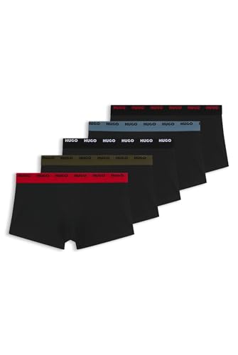 Hugo Trunk Pack de 5 Bóxers 10268005 para Hombre de Algodón Cómodo