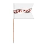 Material: estos palillos de bandera están hechos de palillos de madera y banderas de papel, y se pueden utilizar de forma segura.