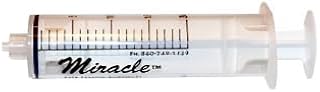Miracle Syringe - 20 ml Luer Lock Syringe- Package Contains 8 Syringes for Handfeeding Animals, Administering Supplements, Measuring Liquids, and More