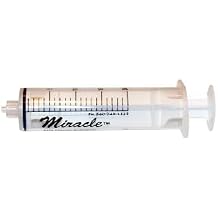 Miracle Syringe - 20 ml Luer Lock Syringe- Package Contains 8 Syringes for Handfeeding Animals, Administering Supplements, Measuring Liquids, and More