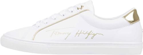 Tommy Hilfiger Tenis Zapatillas para Mujer, Blanco, 25.0 cm