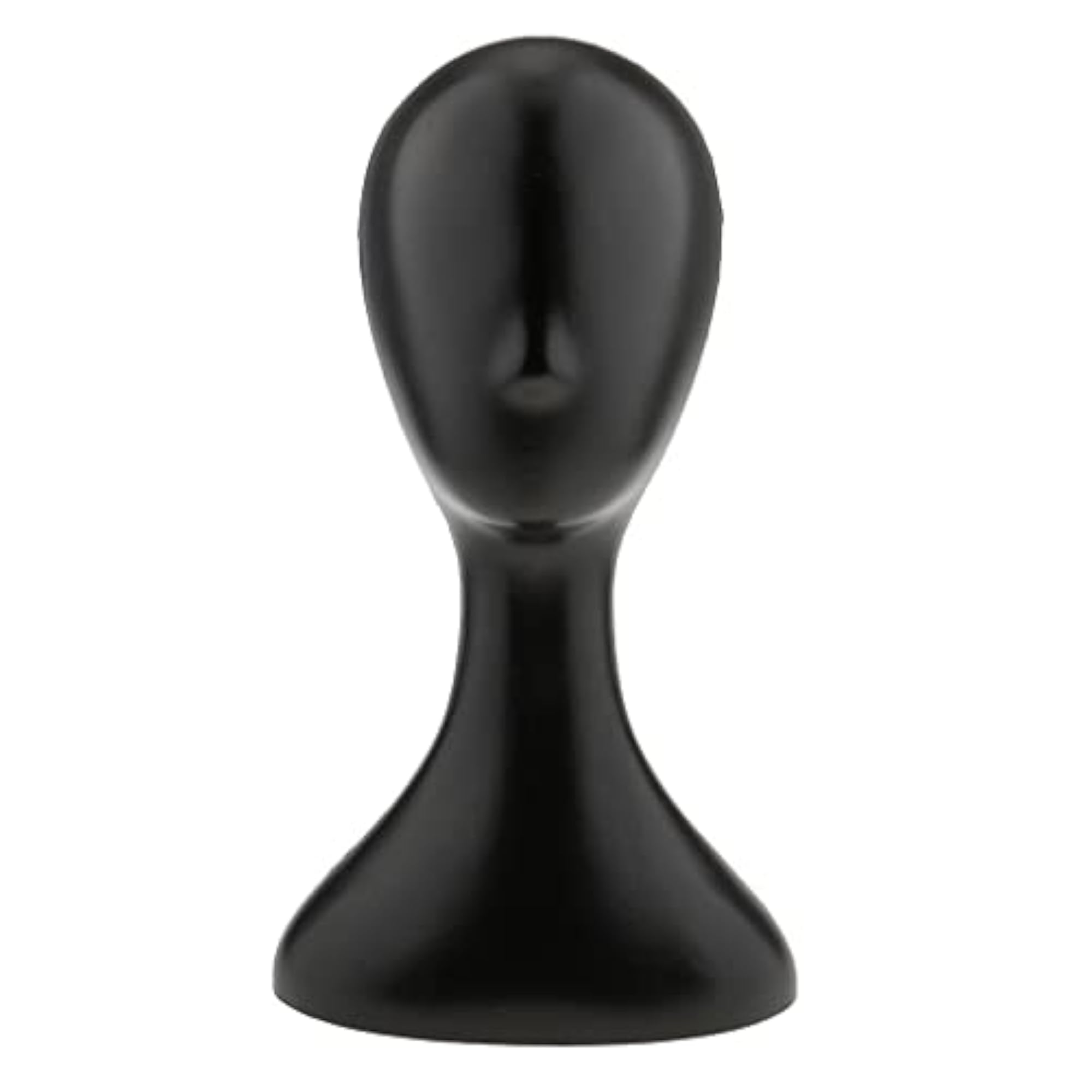 Female Mannequin Head Display Model Stand, Black