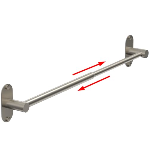 MIROAMZ Towel Bar, Adjustable 14.4inch - 25.2inch Towel Rack, Self Adhesive Wall Mounted for...