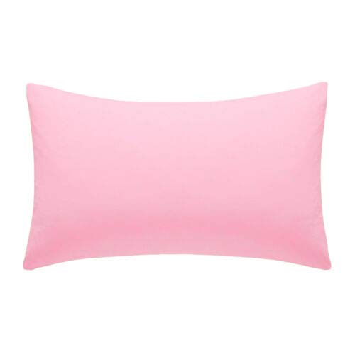 Percale Easy Care Housewife Polycotton Pillowcases (Pink)
