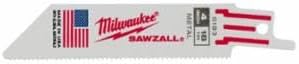 Milwaukee 48-00-5183 Super Sawzall Blade 18 Tooth 4-Inch, 5 Pack