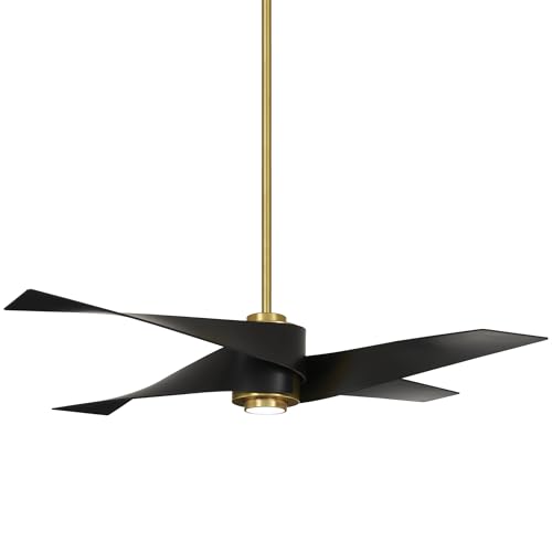 Minka-Aire F903L-SBR/MBK Artemis IV 64" Ceiling Fan with LED Light