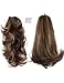 Produktbild PRETTYSHOP 2 IN 1 30cm Und 40cm Haarteil Zopf Pferdeschwanz Haarverlängerung Voluminös Gewellt Braun Mix H310