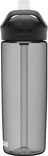 CamelBak Eddy+ Bite Valve Straw Tritan Renew Water Bottle Charcoal, 20oz