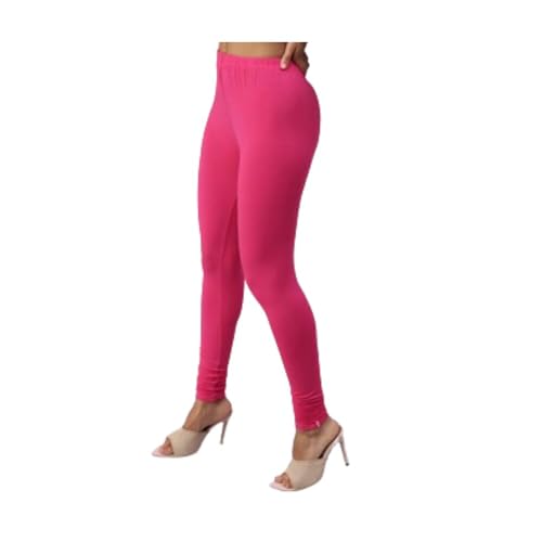 Image of Women's Slim Fit Cotton Lycra Churidar Leggings|Full Length|