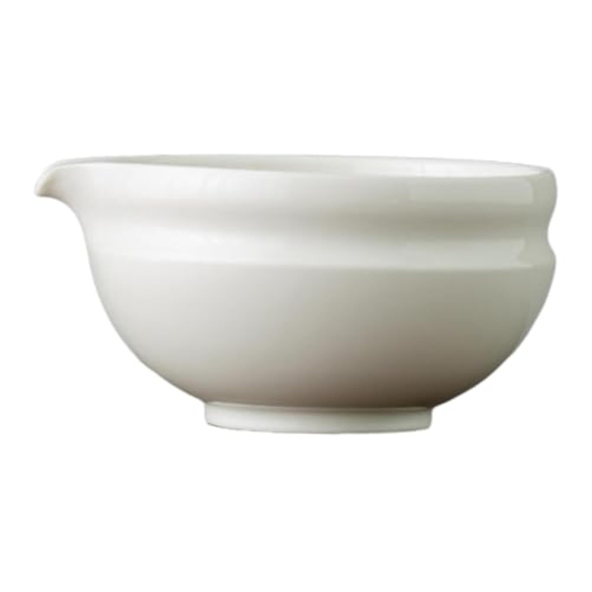 Ceramic Matcha Bowl Tea Making Accessory Traditional Household Green Tea Cup Moon White