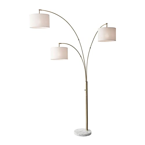 Adesso 4250-21 Bowery 3 Arm Arc Lamp, Brass, Antique Bronze #TOP14