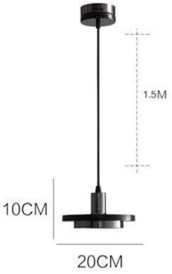 Lámpara de suspensión simple de mármol pulido y luz LED minimalista 8