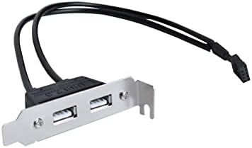 2-Port USB 2.0 Low Profile Extension Bracket, Easily CONVERTS A MOTHERBOARDS USB image 4