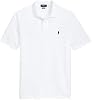 POLO RALPH LAUREN Camisa Polo Clásica de Ajuste Regular con Logo Pony de Malla (M, Blanco Básico) 2