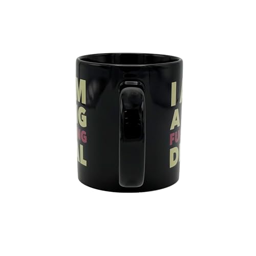 Taza de café grande Island Dogs 22 oz, cerámica negra miniatura 5