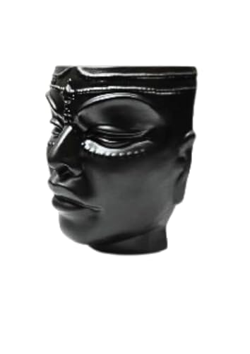 Image of Ceramic Lady Face Wall Hanging Planter | 17.5 x 13.5 cm Abstract Face Vase for Indoor Wall, Living Room, Balcony & Home Decor (Black Wall Hanging & Table Top)