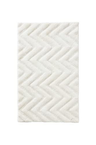 Jotex Arild Badteppich, nachhaltige Baumwolle - Weiß, 50X80 cm