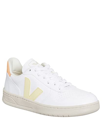 Veja Women V-10 Sneakers White - Sun - Peach 8 US4
